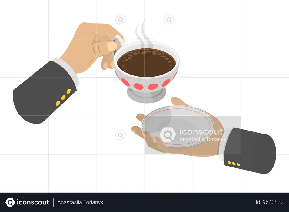 Morning Hot Drink  Illustration