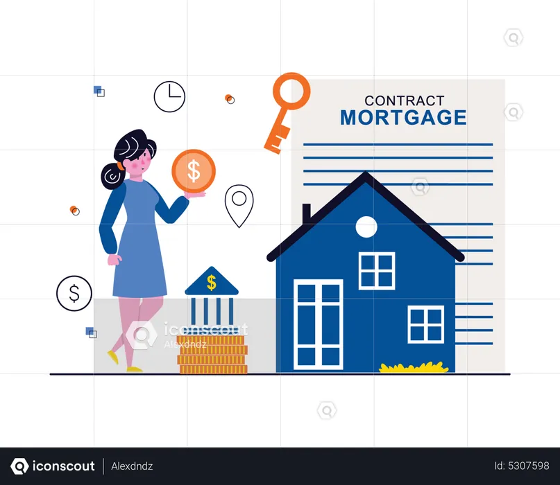 Mortgage contract  Illustration