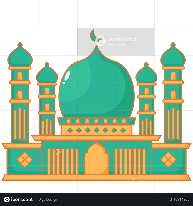 Moscheengebäude  Illustration