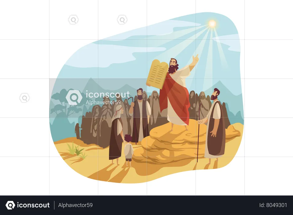 Moses Message  Illustration