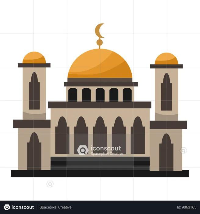 Mosque building  Illustration