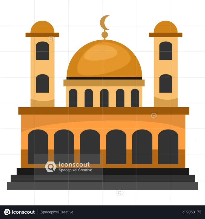 Mosque holy place  Illustration