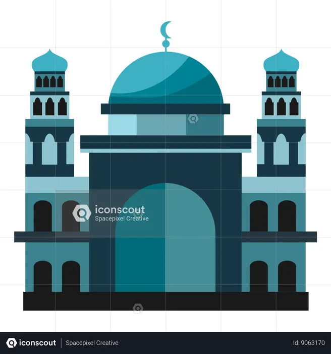 Mosque structure  Illustration