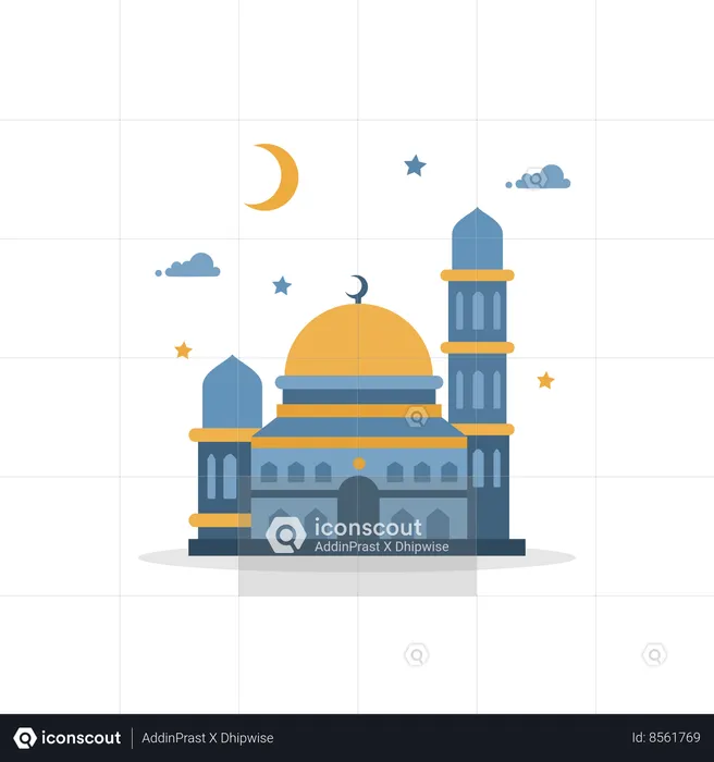 Mosquée islamique  Illustration