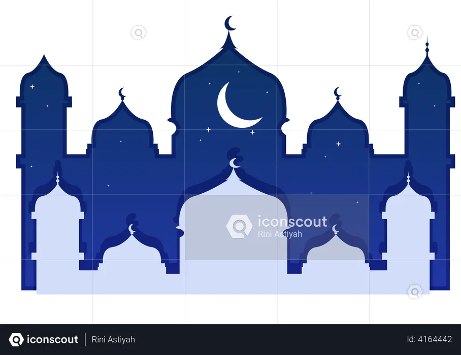 Mosquée islamique  Illustration