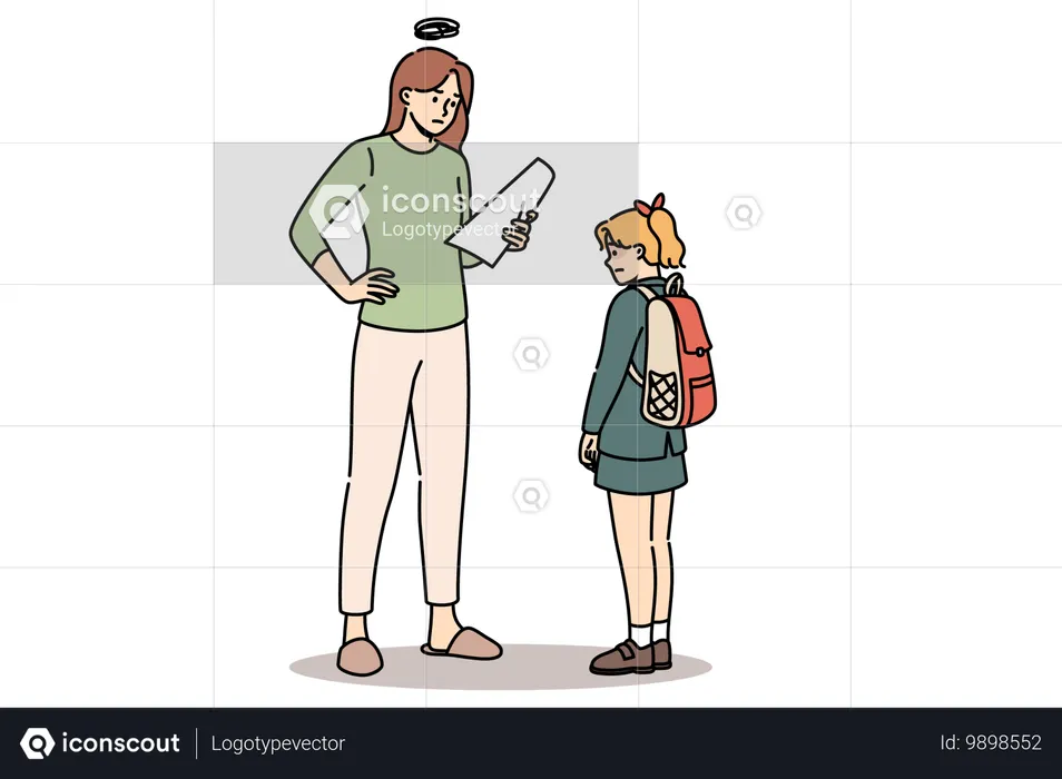 Mother Upset Because Of Daughter Poor School Grades Illustration Free Download People Mother Upset Because Of Daughter Poor School Grades Illustration Free Download People