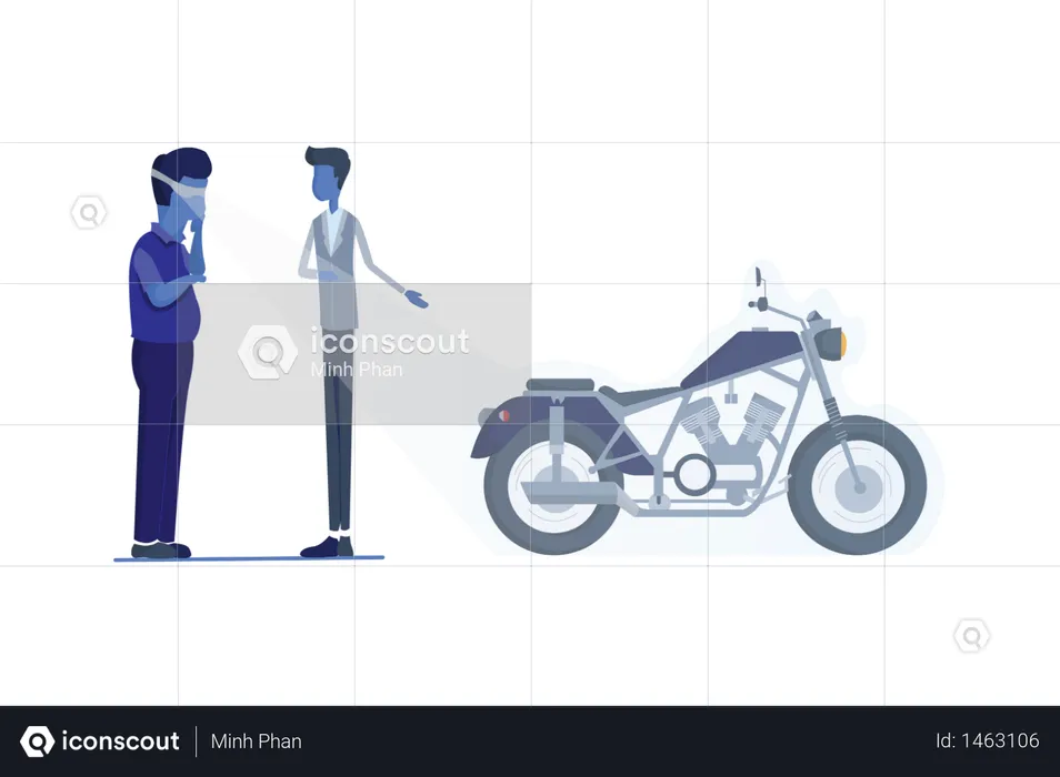 Motorcycle Virtual ride  Illustration