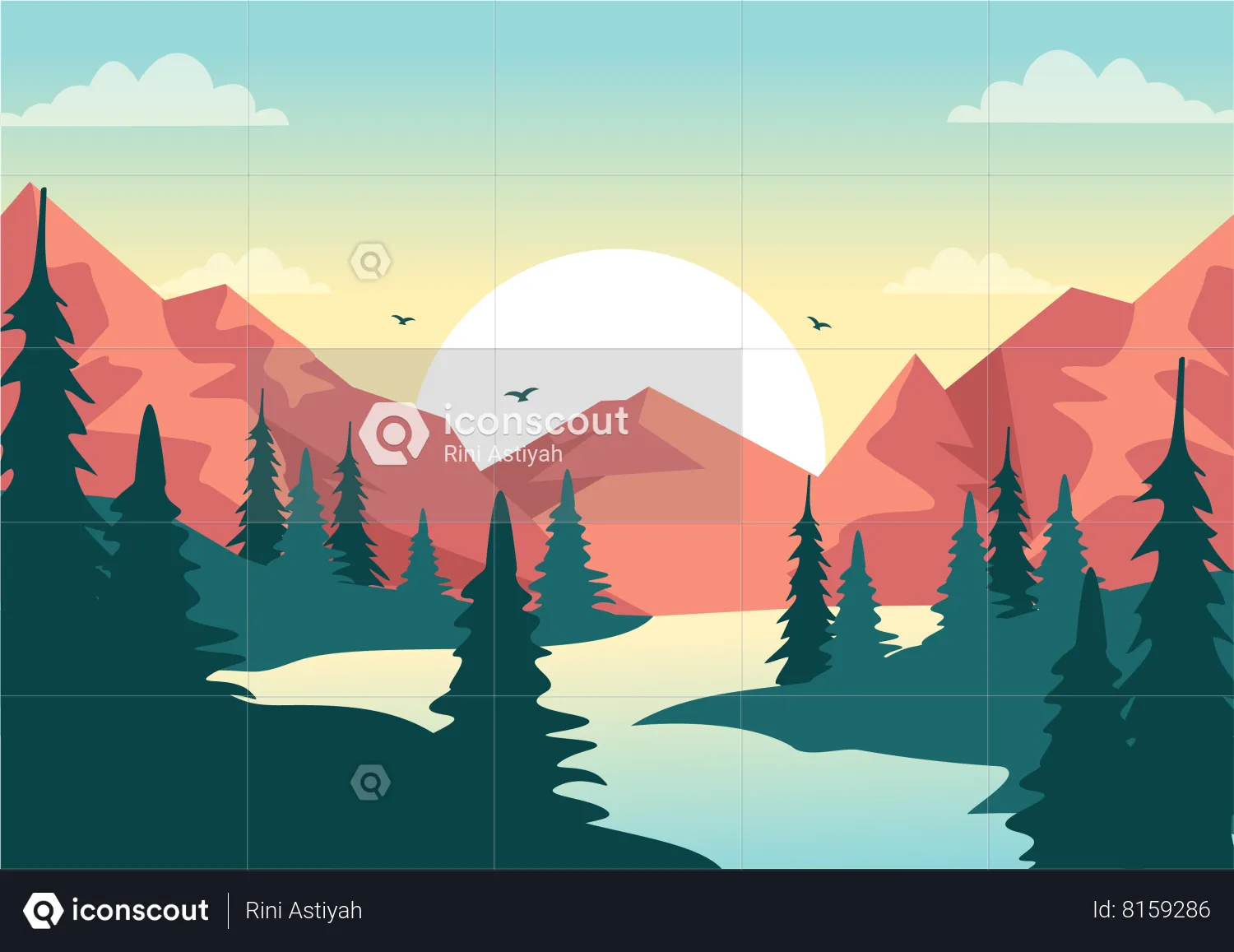 Mountain Illustration - Free Download Nature Illustrations | IconScout