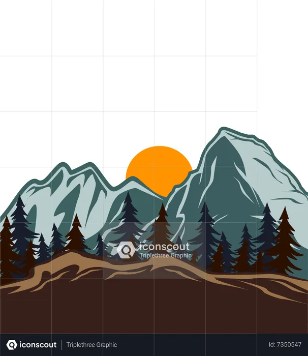 Mountain is calling  Illustration
