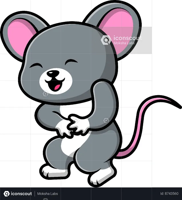 Mouse Laugh  Illustration