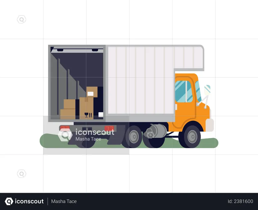 Movers truck  Illustration