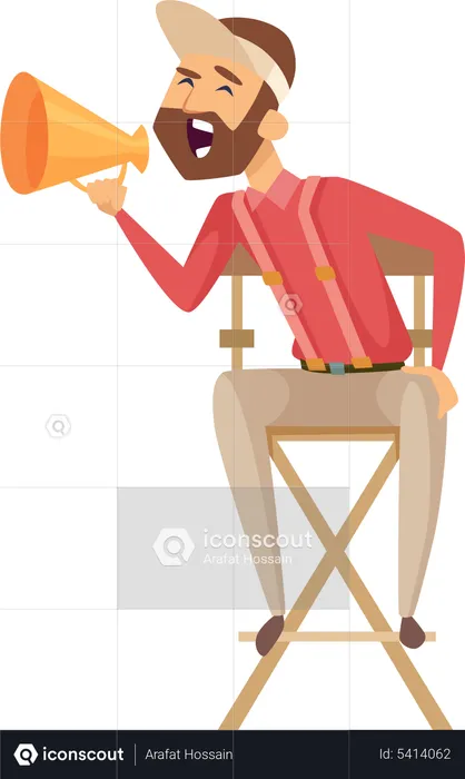 Movie director  Illustration