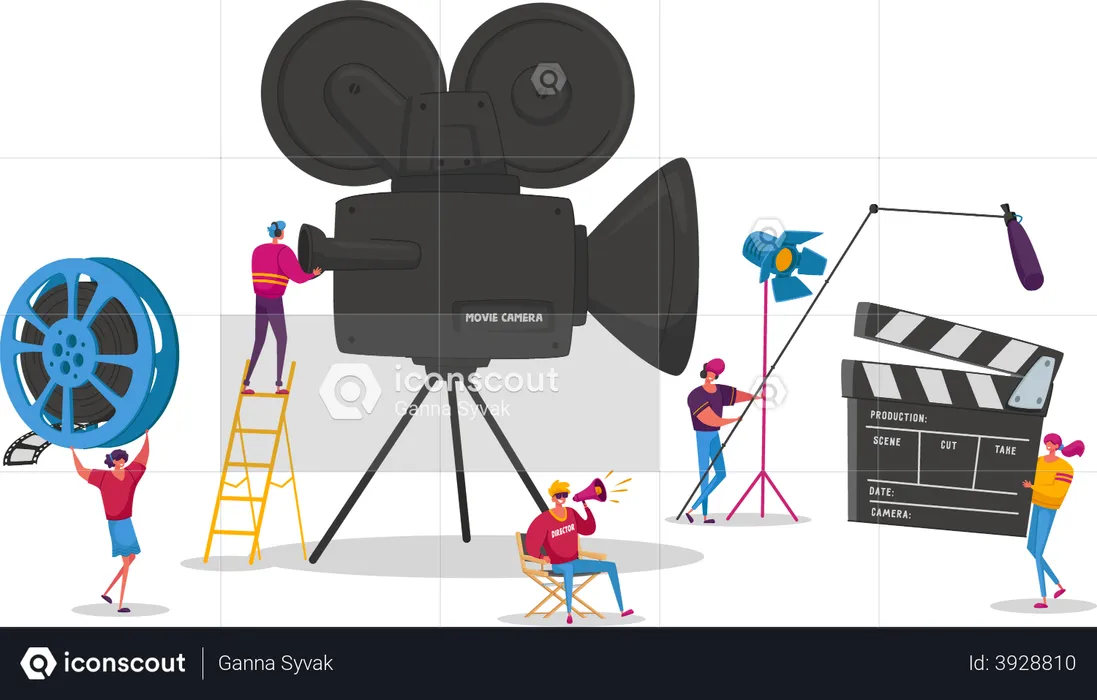 Movie industry  Illustration