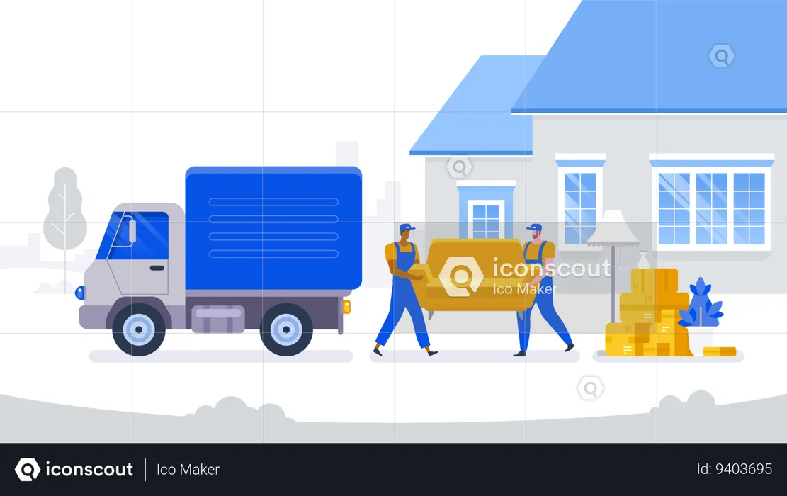 Moving House  Illustration