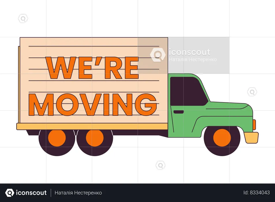 Moving truck  Illustration