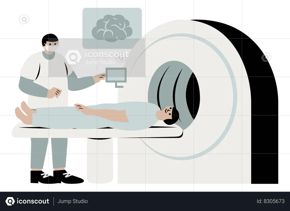 Resonancia magnética  Ilustración