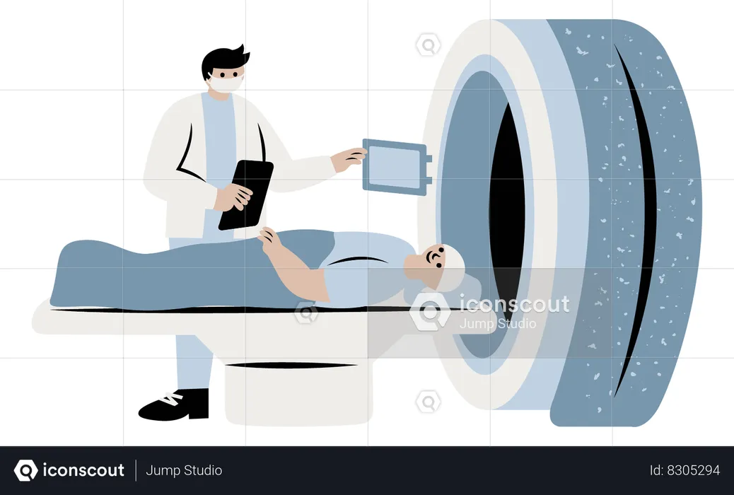MRI machine  Illustration