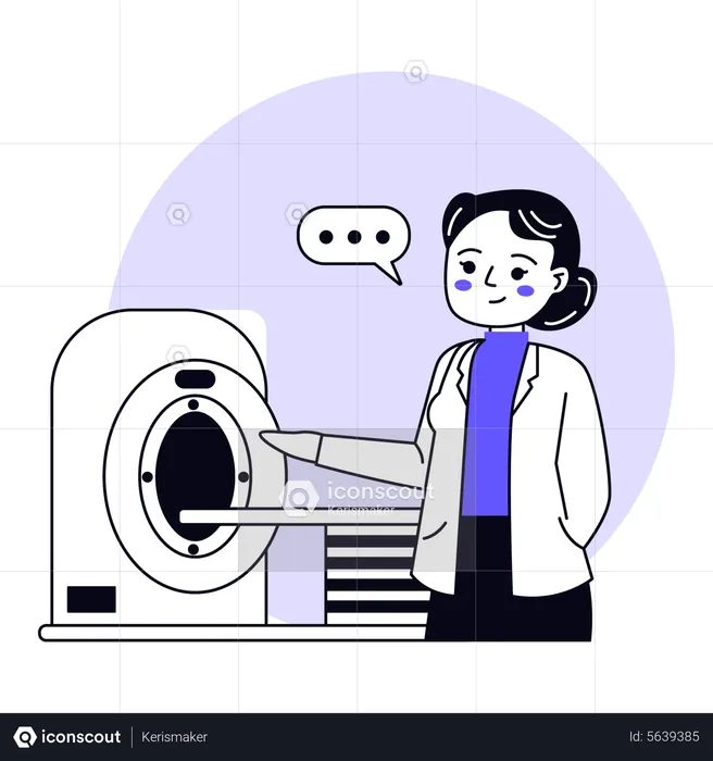 MRI Machine  Illustration