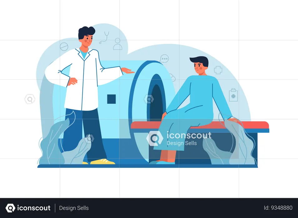 MRI room  Illustration