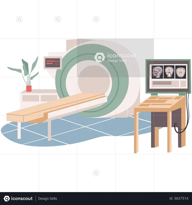MRI room  Illustration