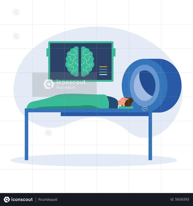 MRI test  Illustration