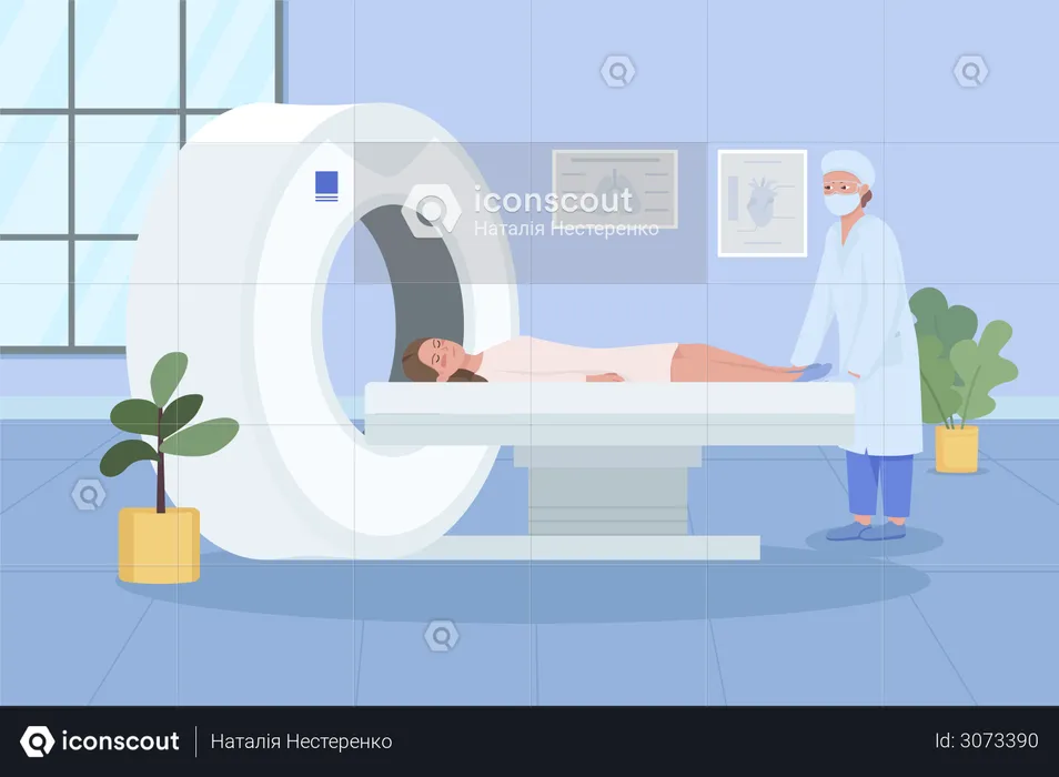 Magnetresonanztomographie  Illustration