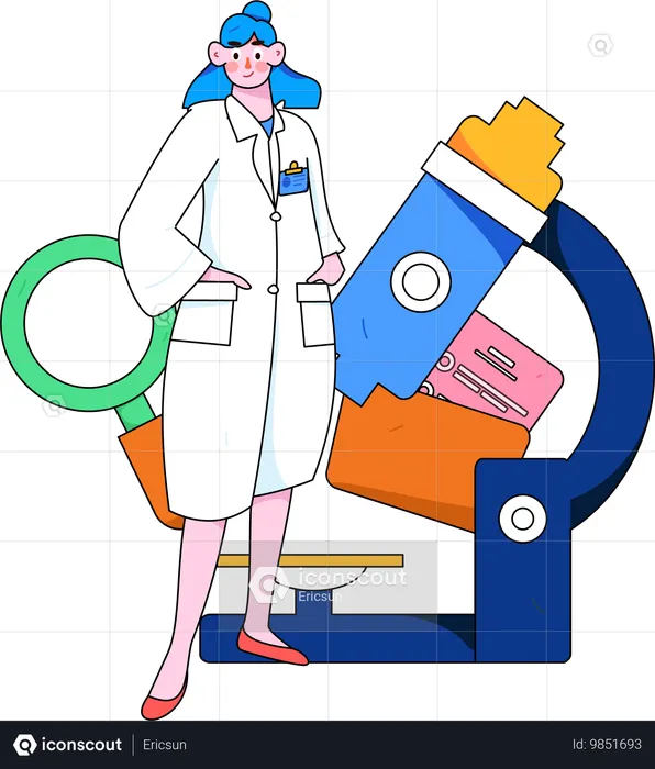 Investigadora médica  Illustration