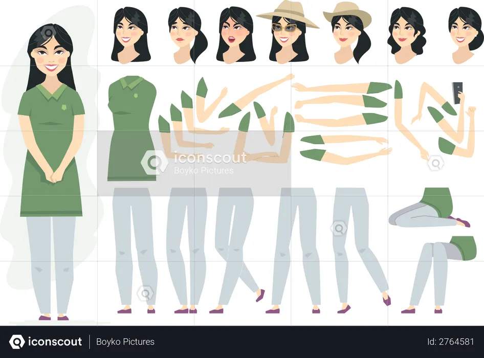 Mulher Chinesa  Ilustração