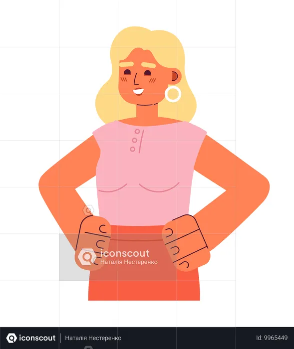 Mulher de negócios de sucesso  Ilustração