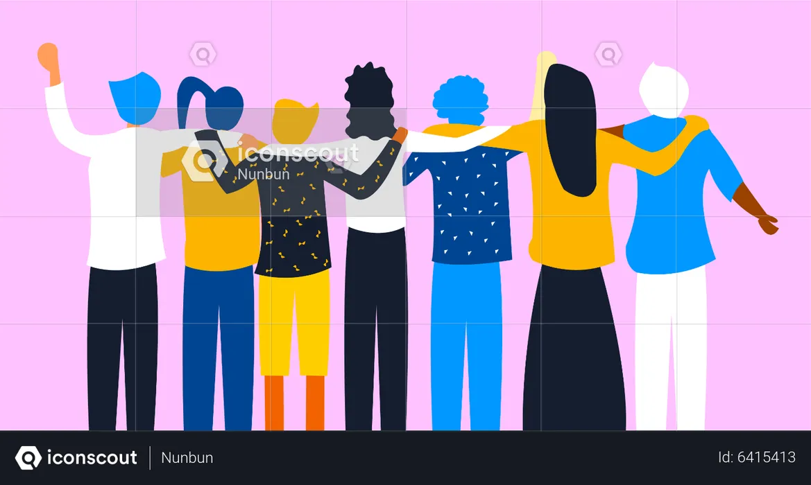 Multicultural Race  Illustration