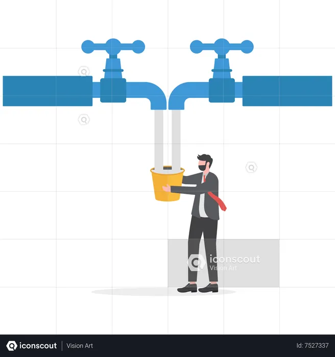 Multiple streams of income  Illustration