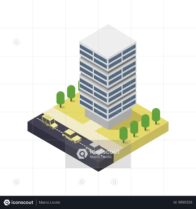 Multistorey building  Illustration