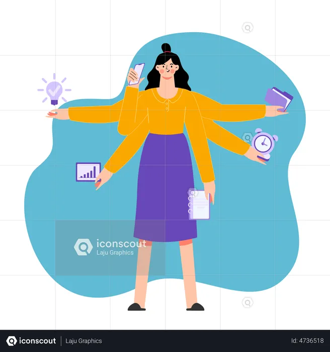 Multitasking-Experte  Illustration