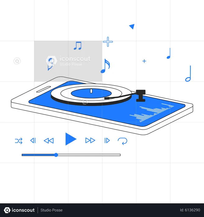 Music App  Illustration