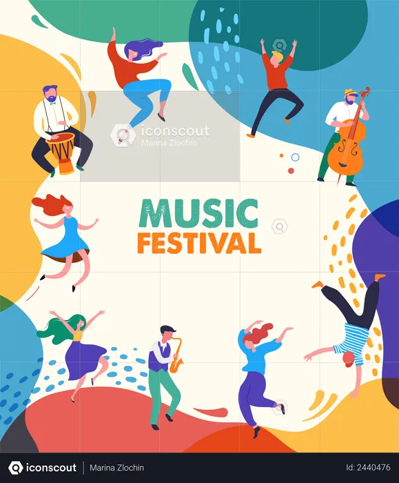 Music festival  Illustration