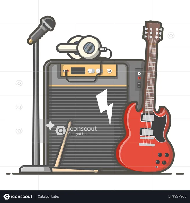 Music instruments  Illustration