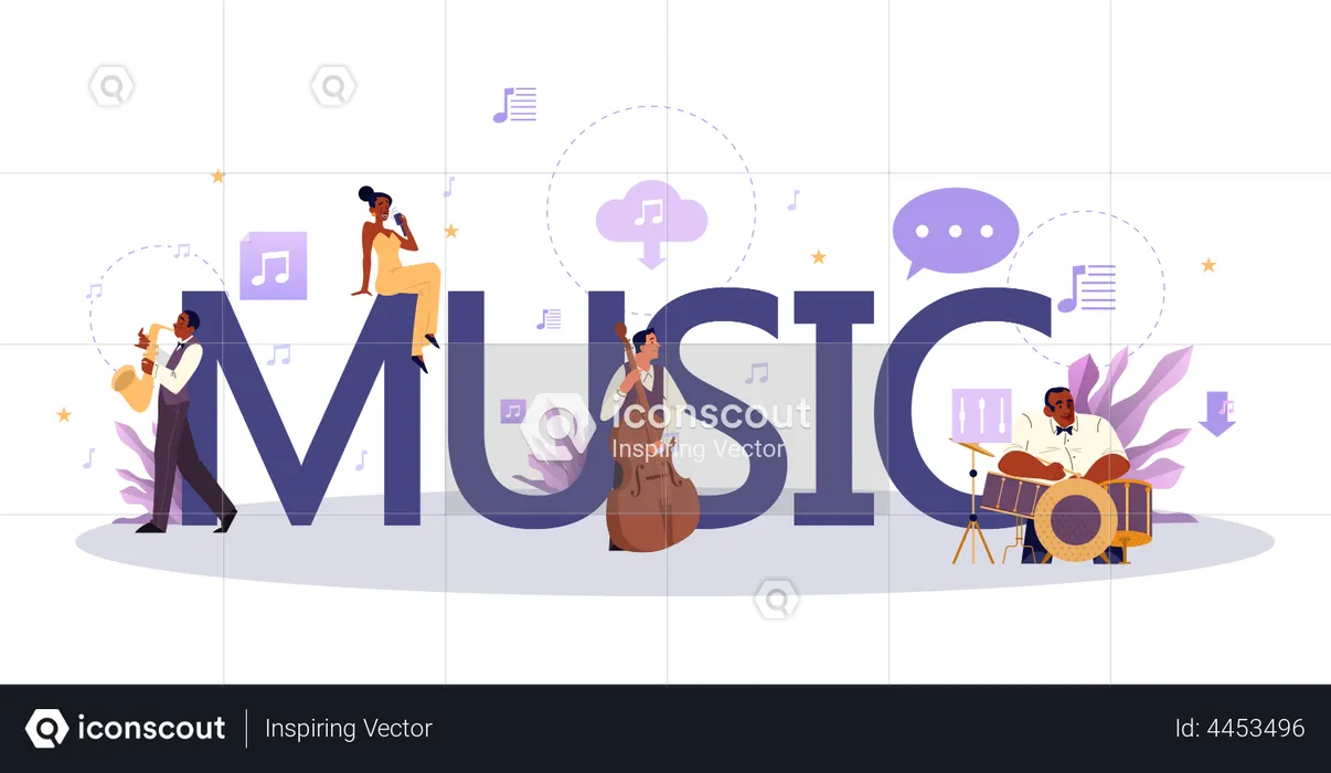 Music player performance  Illustration