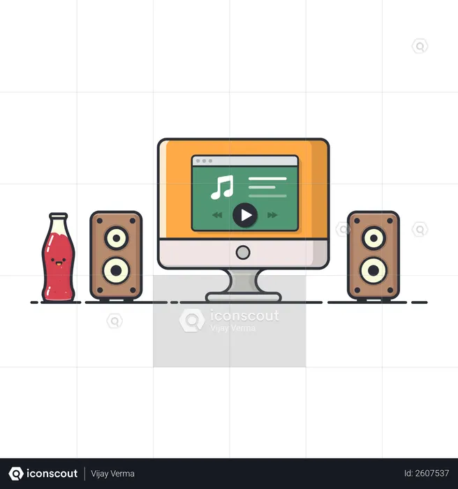 Music Workstation  Illustration