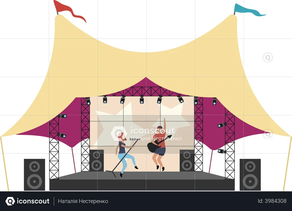 Musikfestival  Illustration