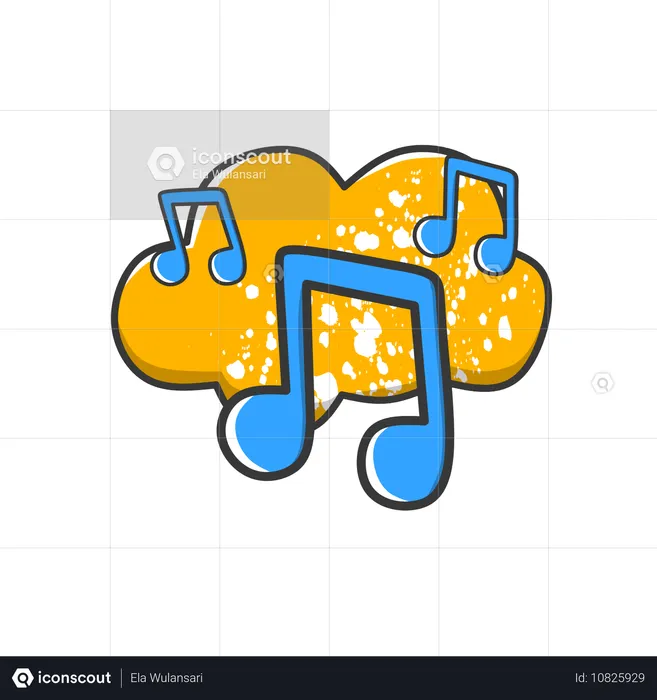 Musique de nuage  Illustration