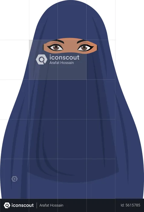 Muslim Female  Illustration