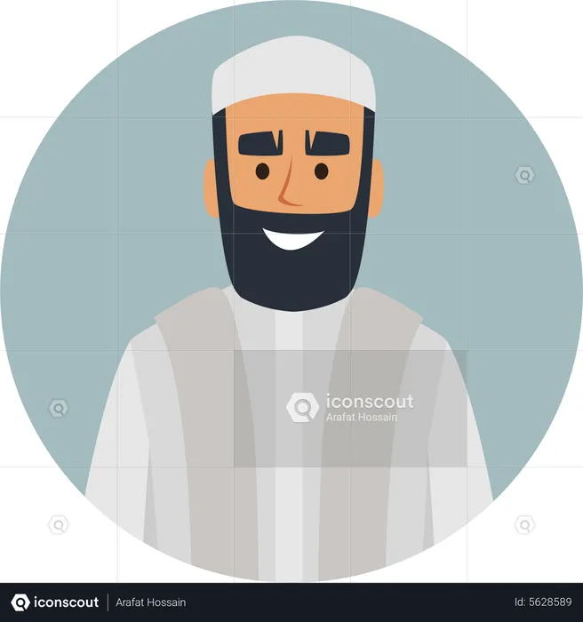 Muslim Man  Illustration