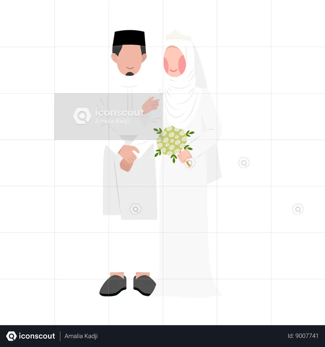 Muslim wedding  Illustration