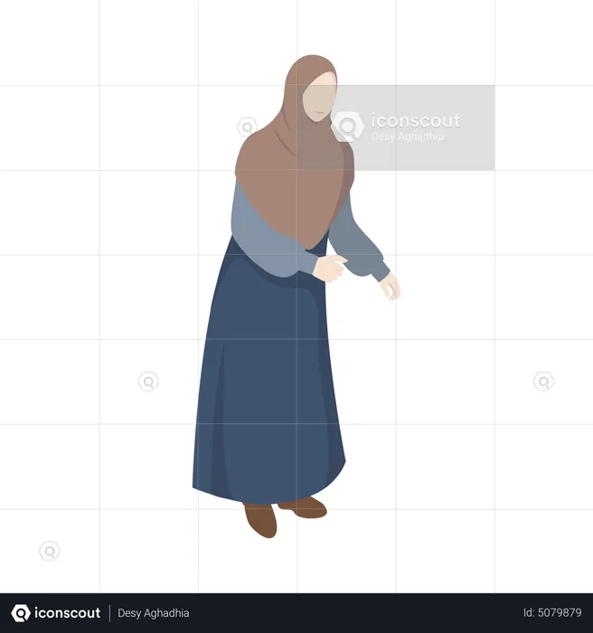 Islamic Woman  Illustration