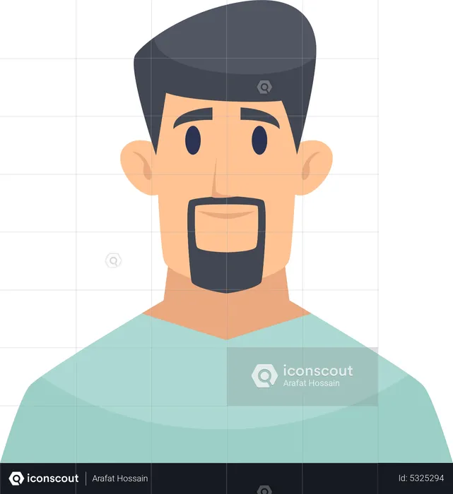 Muslimischer Mann  Illustration