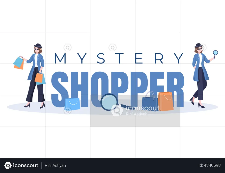 Mystery shopping  Illustration