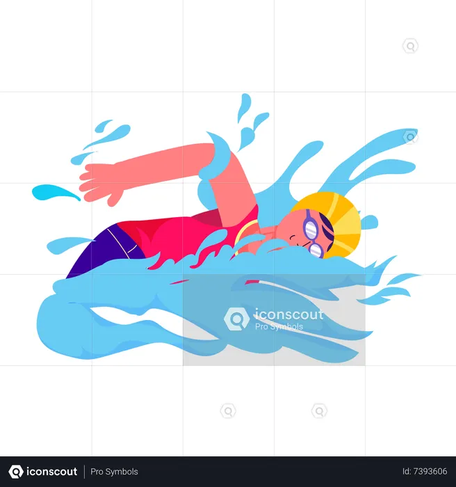 Nadador  Ilustración