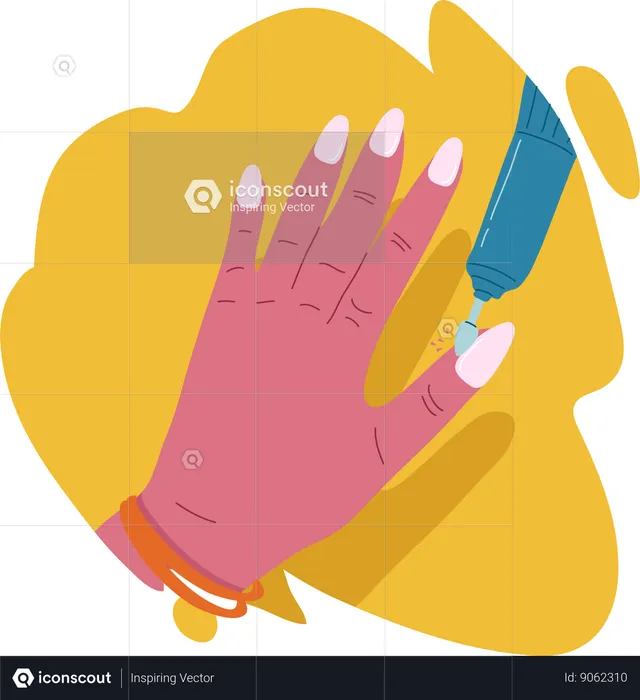 Nail paint and manicure  Illustration