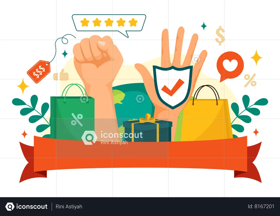 National Consumer Day  Illustration