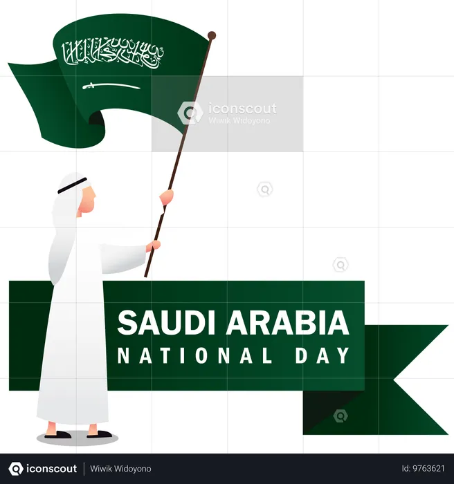 National Day Of Saudi Arabia  Illustration
